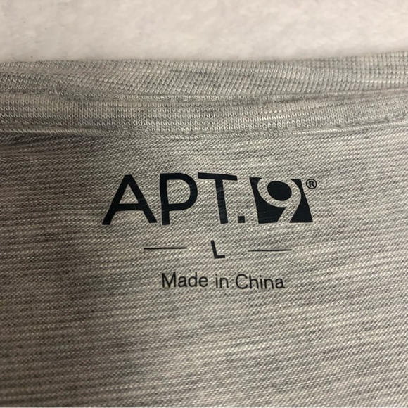 Apt 9 graphic tee size Large gray with black lettering You Had Me At Merlot - Picture 4 of 7